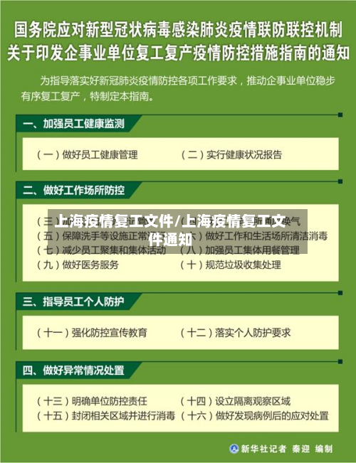 上海疫情复工文件/上海疫情复工文件通知-第2张图片