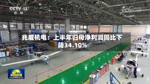 兆威机电：上半年归母净利润同比下降34.10%