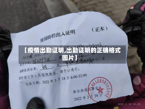 【疫情出勤证明,出勤证明的正确格式图片】-第3张图片