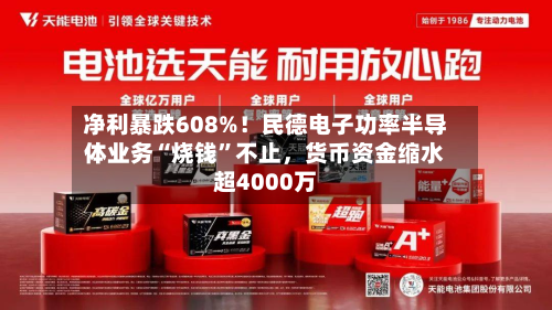 净利暴跌608%！民德电子功率半导体业务“烧钱”不止，货币资金缩水超4000万-第1张图片