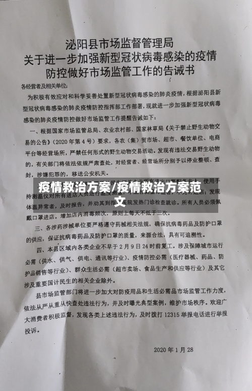 疫情救治方案/疫情救治方案范文