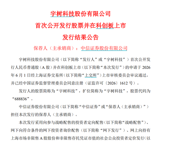 宇树科技遭弃购8734股!中一签盈利或超20万元